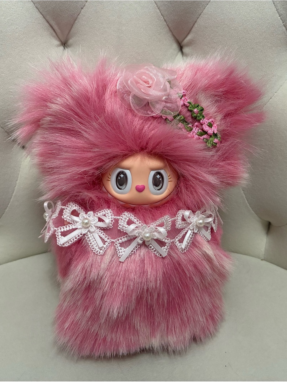 Lovely pink labubu bear - New, high-quality custom